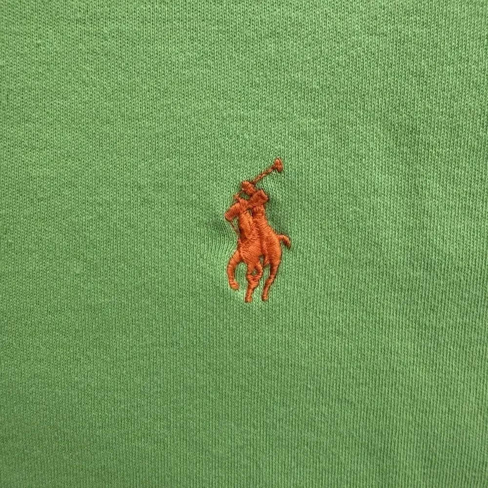 Ralph Lauren Mens Lime Green Knit Polo Logo Shirt M Preppy
